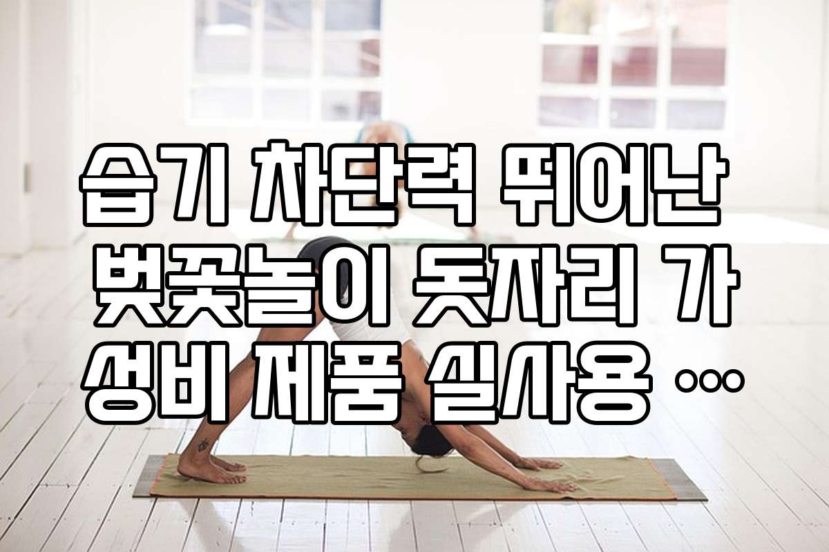 습기 차단력 뛰어난 벚꽃놀이 돗자리 가성비 제품 실사용 후기