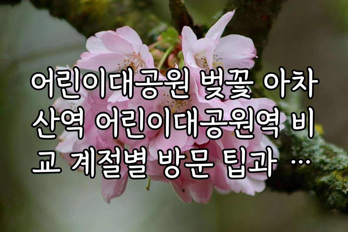 어린이대공원 벚꽃 아차산역 어린이대공원역 비교 계절별 방문 팁과 최고의 방문 시기 어린이대공원 벚꽃 아차산역 어린이대공원역 비교 계절별 방문 팁과 최고의 방문 시기
