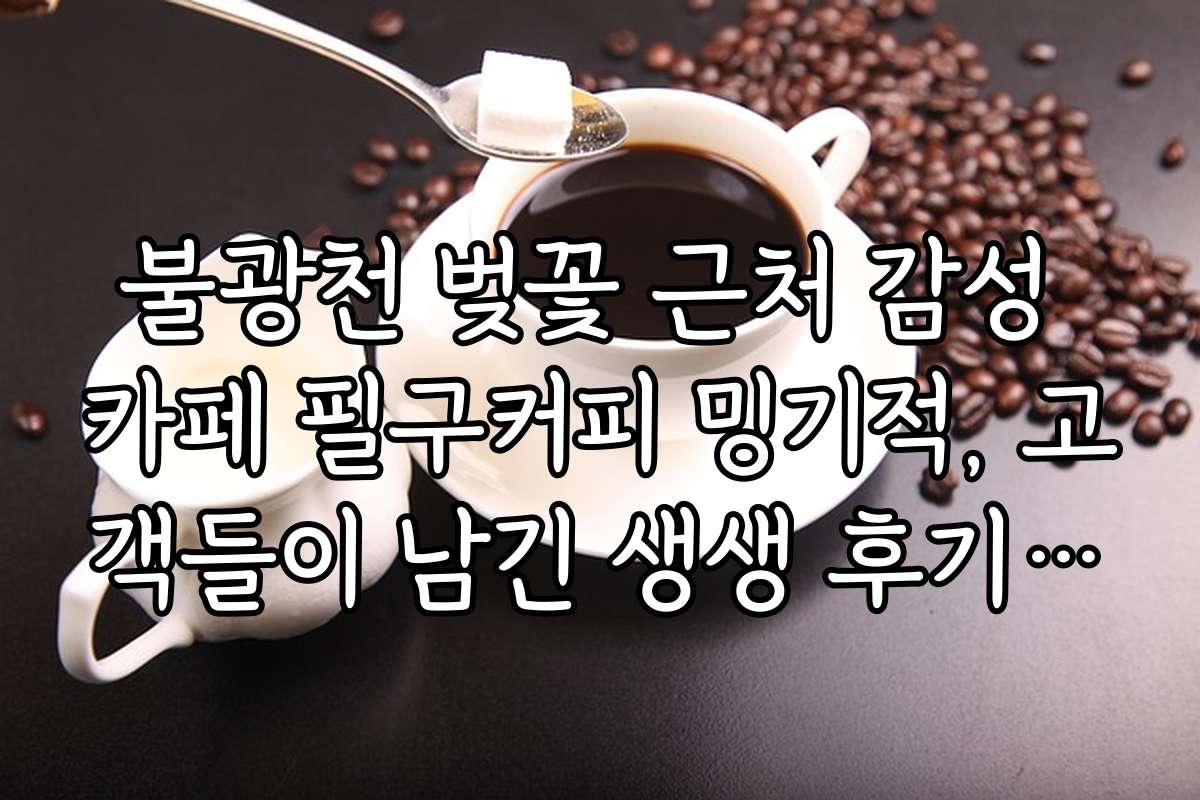 불광천 벚꽃 근처 감성 카페 필구커피 밍기적, 고객들이 남긴 생생 후기와 체험담