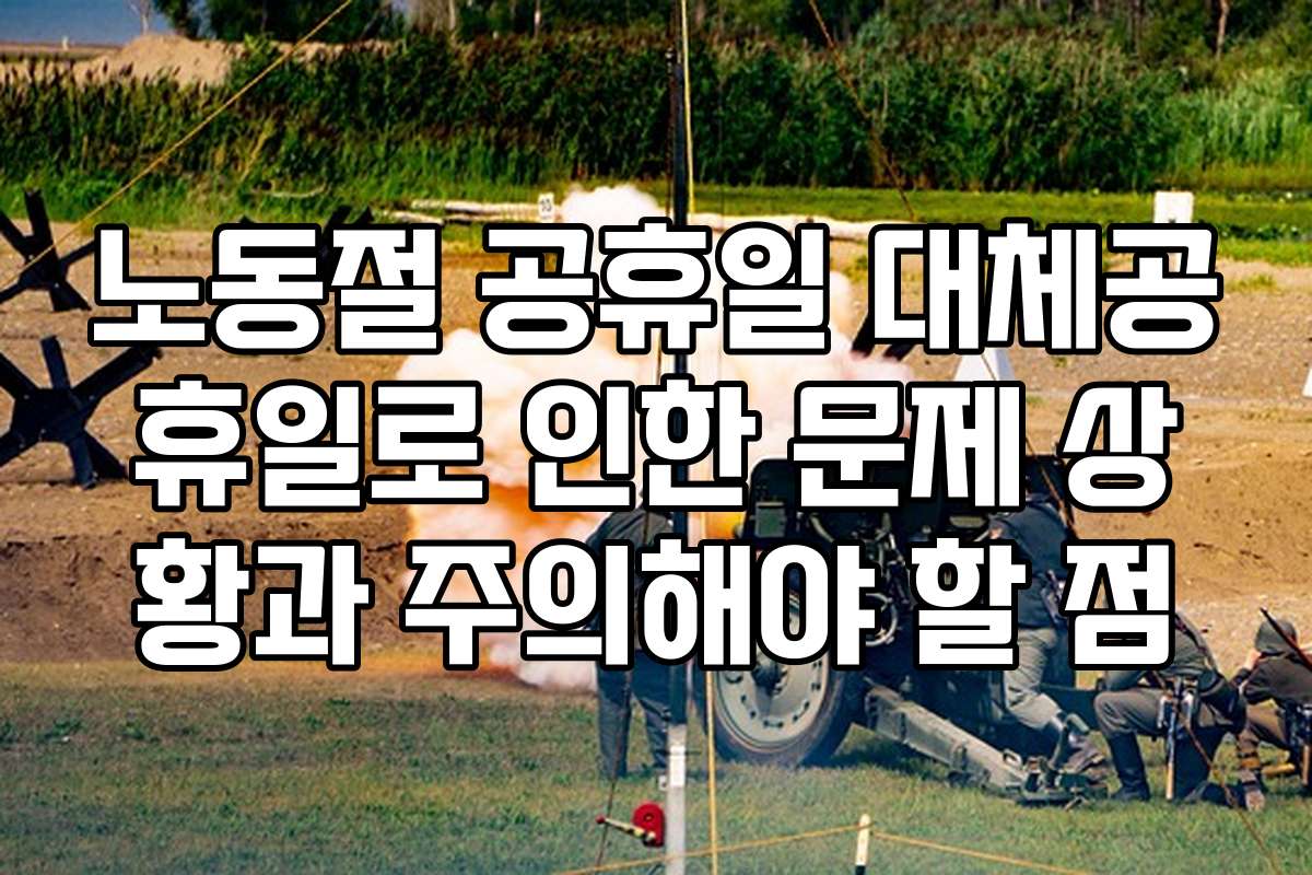 노동절 공휴일 대체공휴일로 인한 문제 상황과 주의해야 할 점 노동절 공휴일 대체공휴일로 인한 문제 상황과 주의해야 할 점