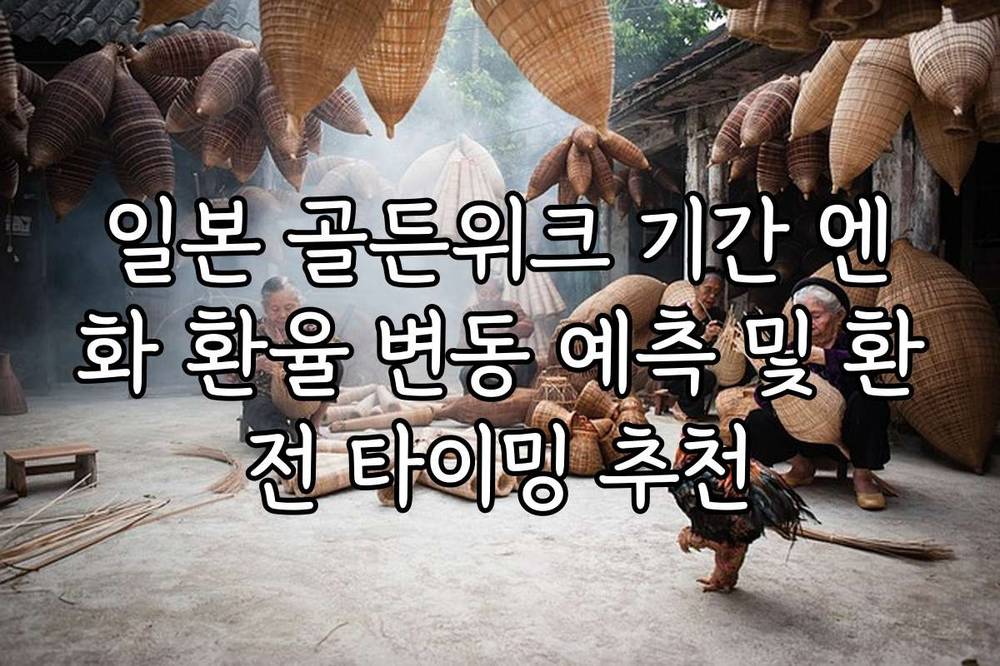 일본 골든위크 기간 엔화 환율 변동 예측 및 환전 타이밍 추천