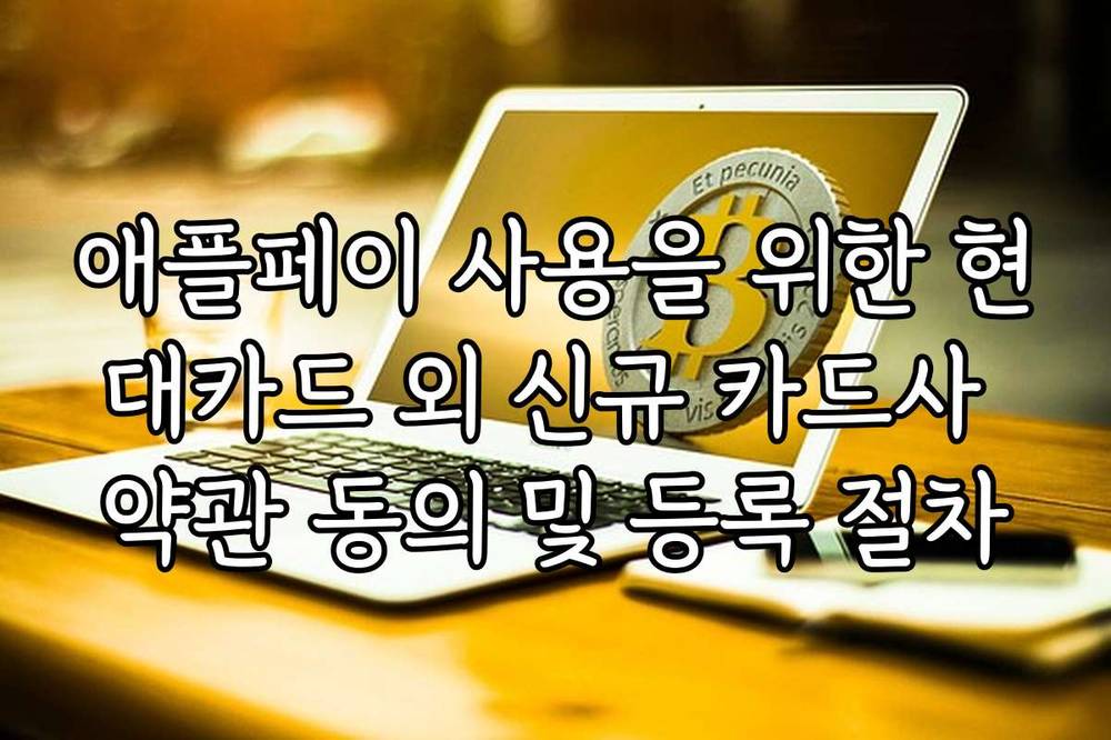 애플페이 사용을 위한 현대카드 외 신규 카드사 약관 동의 및 등록 절차