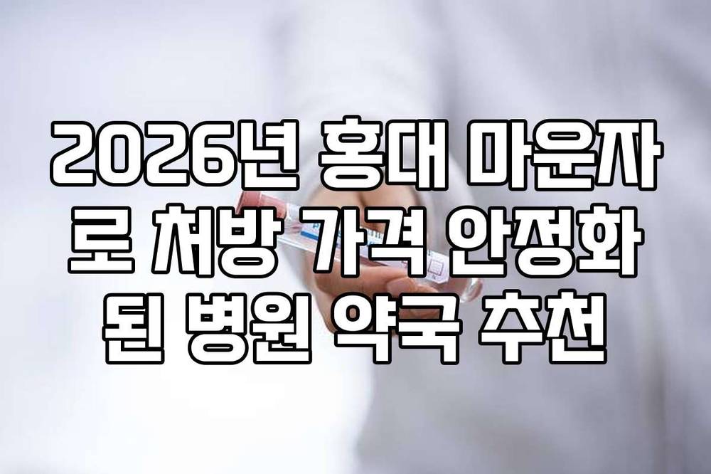 2026년 홍대 마운자로 처방 가격 안정화된 병원 약국 추천