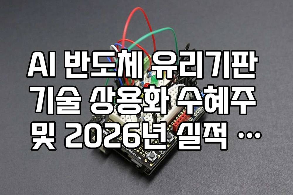 AI 반도체 유리기판 기술 상용화 수혜주 및 2026년 실적 예상 기업