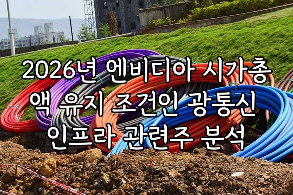 2026년 엔비디아 시가총액 유지 조건인 광통신 인프라 관련주 분석