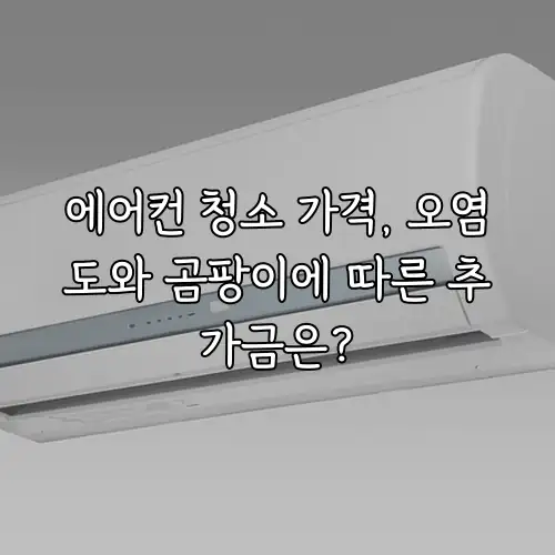 에어컨 청소 가격, 오염도와 곰팡이에 따른 추가금은?