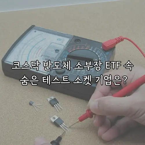 코스닥 반도체 소부장 ETF 속 숨은 테스트 소켓 기업은?