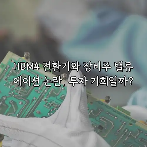 HBM4 전환기와 장비주 밸류에이션 논란, 투자 기회일까?