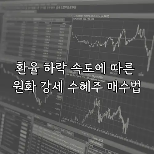 환율 하락 속도에 따른 원화 강세 수혜주 매수법